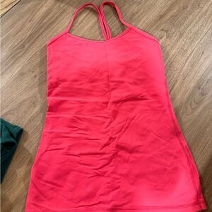 Pink power y lululemon tank top